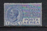 3RG995 - REGNO 1926 ,  Posta Aerea 1 Lira N. 4  * - Airmail