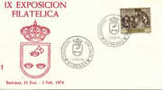 1976 " Expo. Fila. Burriana " Obliteration Valencia - Maschinenstempel (EMA)