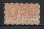 3RG1005 - REGNO 1926 ,  Posta Aerea 1,50 Lira N. 6  * - Posta Aerea