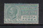 3RG1013 - REGNO 1926 ,  Posta Aerea 5  Lire N. 7   * - Poste Aérienne