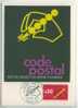 CM0257 Code Postal 1720 France 1972 Carte MAXIMUM FDC Premier Jour - Codice Postale
