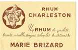 Buvard Alcool: Pub  RHUM CHARLESTON ; MARIE BRIZARD Vieilli Selon Les Traditions ( Illustré  ) Majorette - Liqueur & Bière