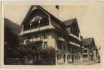 VINTAGE Ca1900 REAL PHOTO POSTCARD AK CPA SUIZA SWITZERLAND OBWALD LUNGERN HOTEL LOWEN - Lungern