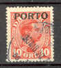 Denmark Postage Due Porto 1921 Mi. 4 King König Christian X Overprinted PORTO €12,- - Postage Due