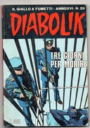 Diabolik (Astorina 1977) Anno XVI° N. 20 - Diabolik