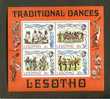 LESOTHO 1975 MNH Stamps Traditional Dances Block 02 - Lesotho (1966-...)