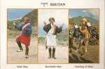 Bhutan Post Card,Dance And Costume,Himalaya Culture,Printed At Thailand,Issued By Bhutan Post, - Baile