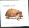 AUSTRIA ÖSTERREICH 2008 IGEL HEDGEHOG SELBSTKLEBEND ADHESIVE - Unused Stamps