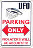 UFO - Collectible Magnets "UFO Parking Only" - Souvenir Area 51 - Souvenirs