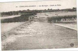 CONFLANS SAINT HONORINE  Les Barrages Limite De Pêche - Conflans Saint Honorine