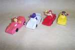 MAC DONALD / 1991 SUPER CARS AVEC BIRDIE+GRIMACE+HAMBURG+RO NALD/  HAPPY MEAL / SERIE COMPLETE / PARFAIT ETAT - McDonald's