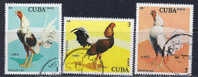 CUBA - Yvert - 2268 à 2272  - Cote 0,90 € - Galline & Gallinaceo