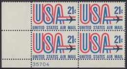 !a! USA Sc# C081 MNH PLATEBLOCK (LL/35704) - USA & Jet - 3b. 1961-... Neufs