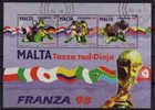 France 98. Joli Bloc Feuillet De MALTA   Oblitere  (parfait Etat) - 1998 – France