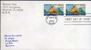 Estados Unidos 200 Y3054 FDC Centenario Incorporación  Islas De Samoa A La Unión. Barcos, Montañas. Circ. A Bolivia - Isole