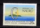 Nauru ** N° 86 - 25e Ann. De La Commission Du Pacifique-Sud - Nauru