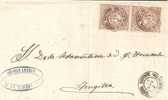 Spk092/ - SPANIEN - Villanueva De La Serena 1869, Doppeltarif, Datumstempel - Cartas & Documentos