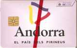 AND-034  TARJETA DEL LOGO DE  ANDORRA  NUEVA-MINT - Andorre