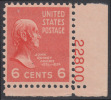 !a! USA Sc# 0811 MNH SINGLE From Lower Right Corner W/ Plate-# (22800) - John Quincy Adams - Neufs