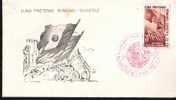 ROMANIA 1950 COVER 1X FDC Friendship Romania-Russia RARE!. - FDC