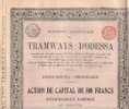 Société Anonyme Des Tramways D'Odessa (version 1912) - Verkehr & Transport