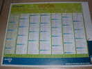 Calendrier Publicitaire 2009 Type Banque Advertising Calendar Transports EXAPAQ FRANCE - Otros & Sin Clasificación