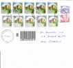 Storia Postale Castelli Racc. Valori Gemelli L 450 1 E2 Tipo Striscia  Di 5 Varietà  Dent Spostata - Plaatfouten En Curiosa