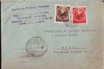 Coat Of Arms,1952 Cover,10 Lei + 1 Leu,rare Combination Franking,"Societatea Stiintelor Medicale" - Lettres & Documents