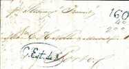 Por006/- PORTUGAL -   Brief,  Correos Estrangeirs De Navio (ex Cadiz) 1837. Per Brit. SS"Transit" Bis Lisboa - ...-1853 Prephilately