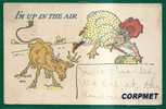 BULL - I´m Up In The Air - 1908 POSTCARD Sent From BROOKVILLE To OHIO - Tauri