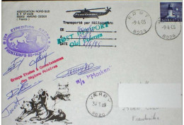 2 Plis Expédition Norvege. Lofoten. Nord Sud. M/S Mosken. Géologie. Zoologie. Groupe GECRP. Signatures Et Cachets - Arctic Expeditions