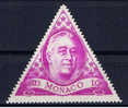 MC+ Monaco 1946 Mi 322* Roosevelt - Unused Stamps