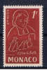 MC+ Monaco 1954 Mi 476* - Neufs