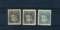 - ANDORRE 1943 . TIMBRES NEUFS SANS CHARNIERE . 1er SANS GOMME . AMINCISSEMENT SUR LE 3e - Usati