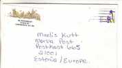 GOOD Postal Cover CANADA To ESTONIA 2005 - Nice Stamped: Flowers - Covers & Documents