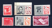 Etats-Unis 1955, Petit Lot De Poste Aérienne Dépareillé Neuf Sans Charnière, - 2a. 1941-1960 Usati