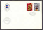 Iceland 1974 Mi. 489-90 FDC Cover Europa CEPT Sculptures Skulpturen Complete Set - FDC