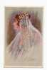 COLOMBO E. Art Deco Femme Mode( Carte Vierge Original Pas De Reproduction) TBE Voir Scan - Colombo, E.
