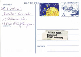 Luxemburg -- Ganzsache Postkarte Echt Gelaufen / Postcard Used (X953) - Stamped Stationery