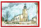 55 SPINCOURT - Eglise  - Illustration Yves Ducourtioux - Spincourt