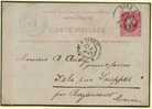 E.P. Carte 10 Centimes Obl; Dc Ambulant NORD I/ANVERS Du 21 Mars 1882 Vers Isles Sur Luippes S/feuille D´album -  4445 - Ambulants