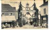 Souppes-sur-Loing : Festival Manoeuvre De Pompiers Arc De La Place De La République En 1921 (animée) RARE. - Souppes Sur Loing