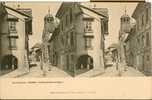 Delcampe - SUISSE- Ref  1341- Lac De Geneve - Coppet -la Grande Rue Et L Eglise - Carte Vue Stereoscopique  - Carte Bon Etat - - Coppet