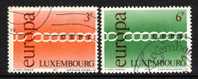 Luxemburg 1971 : Mi.nr 824/825 * - Europa / Europe - Gebruikt