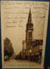 TOURCOING.Eglise Notre Dame.Rue Nationale.Cpa,voyagée,be,trace De Colle Inf D - Tourcoing