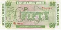 Great Britain United Kingdom 50 Pence British Armed Forces Currency Note, Krause #M46 - British Armed Forces & Special Vouchers