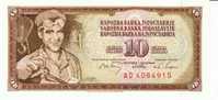 Yugoslavia 10 Dinara 1968 Banknote Currency Krause #82c - Yougoslavie