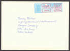 France Automat Marke Cover Red Script : Paris 69  21, Vouille 1988 To Tax Office Kastrup Denmark - Covers & Documents