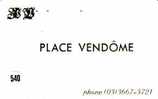 Télécarte Japan  France Related (540) PLACE VENDOME  * French Related  *  Frankreich Verbunden PARIS - Reclame