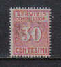 3RG1049 - REGNO 1913 ,  Servizio Commissioni 30 Cent N 1  *** - Taxe Pour Mandats